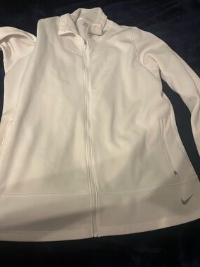 Nike Women's White Full-Zip Utility Jacket